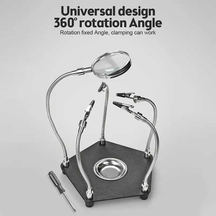 Държач за платки TE-806 със скоби на гъвкави крачета