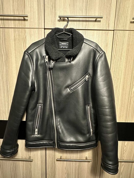 Мъжко кожено зимно яке