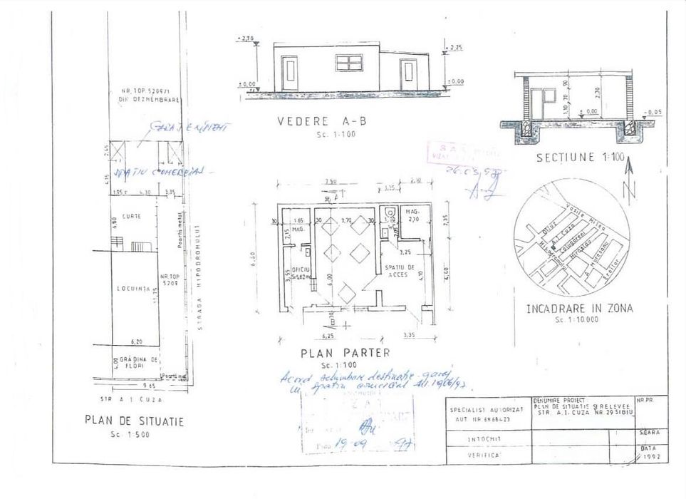 Spațiu Comercial / Birouri / Depozit de Închiriat - Central