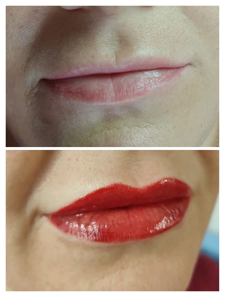 Перманентный макияж (брови, губы, веки), контурная пластика губ