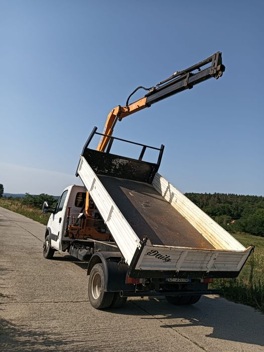 Iveco 65c18 basculabil cu macara