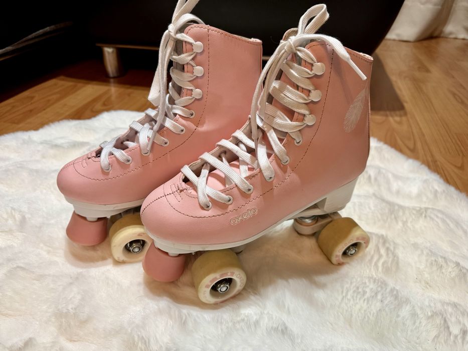 Ролкови кънки за фигурно пързаляне OXELO, QUAD 100,за деца и възрастни