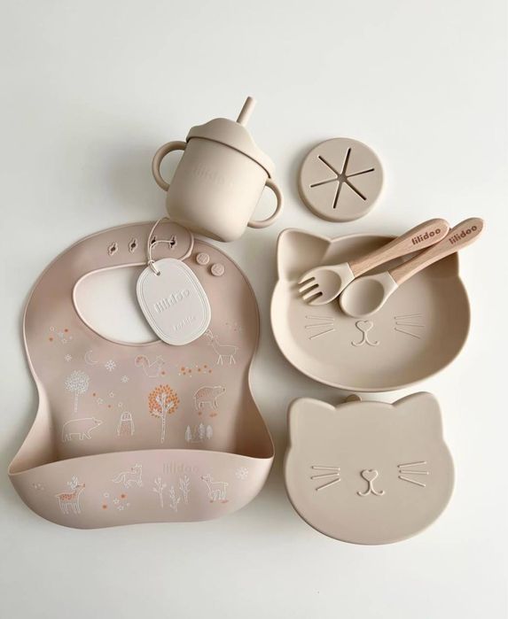 Bolalarni ovqatlantirish uchun BPA FREE silikon idishlari