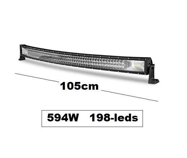 Лед Бар извит 105см. №3772-9 Мощен OFF ROAD LED BAR в 3 реда 198D-594W
