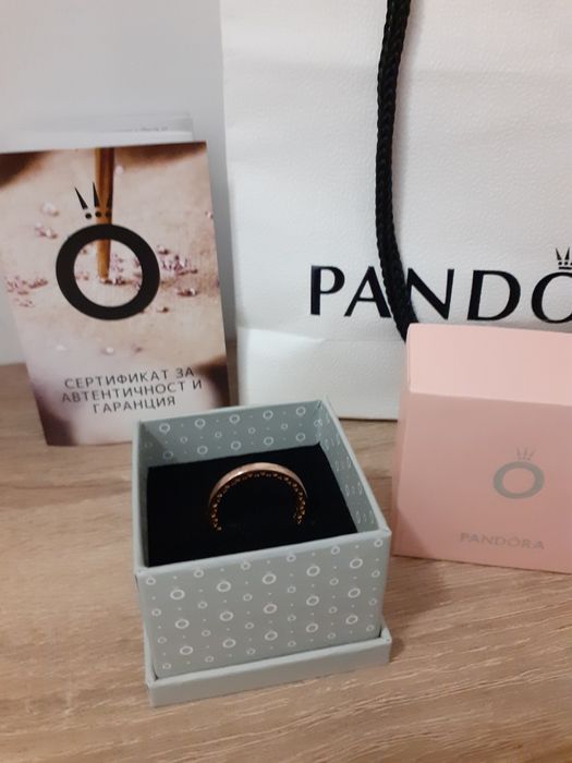 Pandora Rose Gold Оригинален пръстен! Размер 54