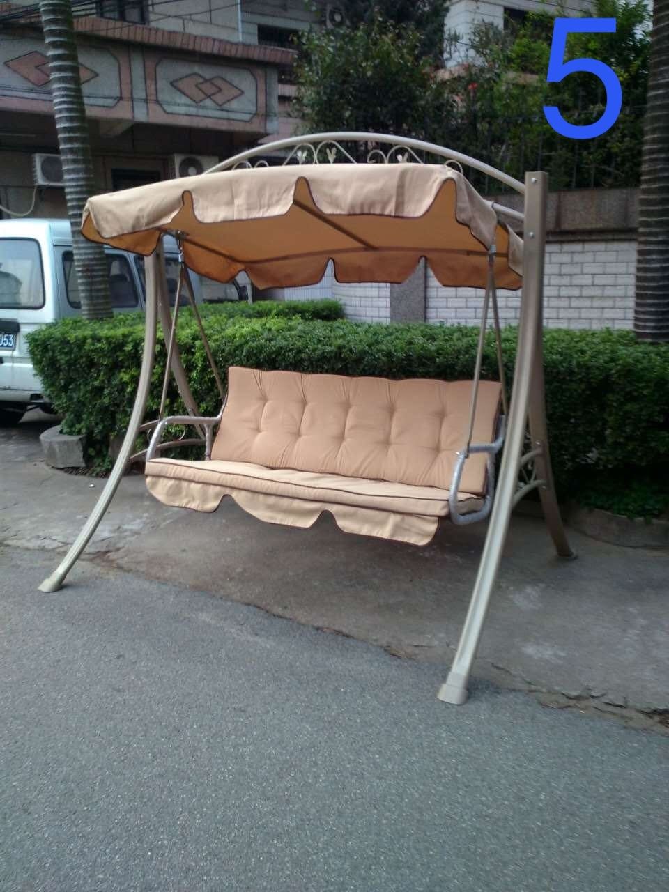Mеталлический Качеля, с мягким матрасом