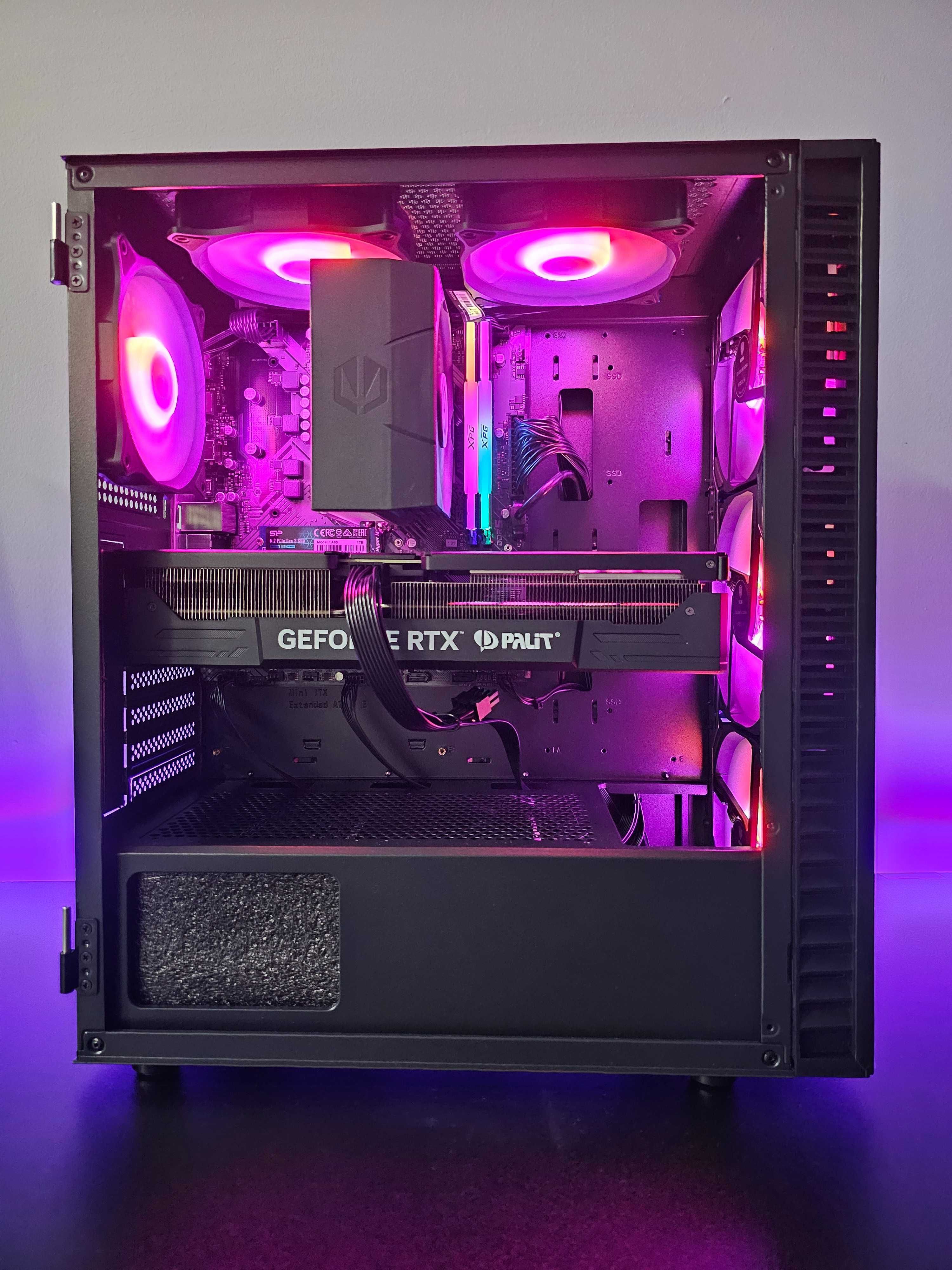 Чисто нов! RTX4080 16GB, i9-14900KF, 32 GB RAM Геймърски компютър!