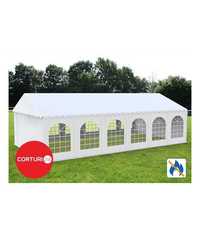 Cort de Evenimente 5x12 m PROFESSIONAL XXL, PVC alb, CORTURI24.RO