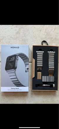 Bratara Apple Watch 44/45/49 Nomad Titanium Band