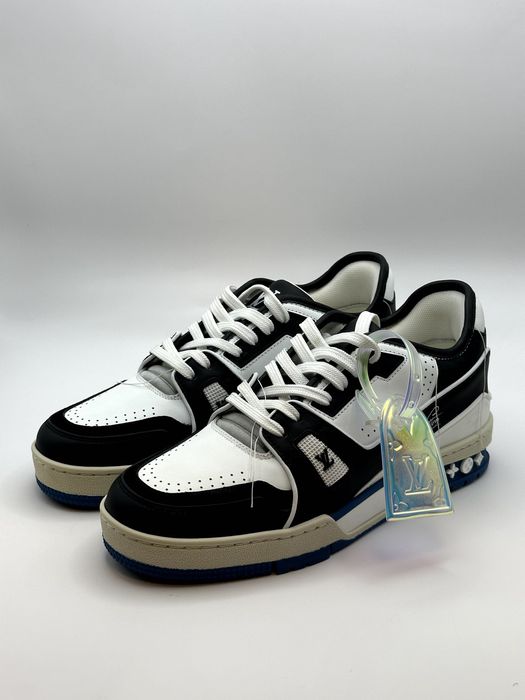 Louis Vuitton Trainers LV White/Black Blue Sole Sneakers