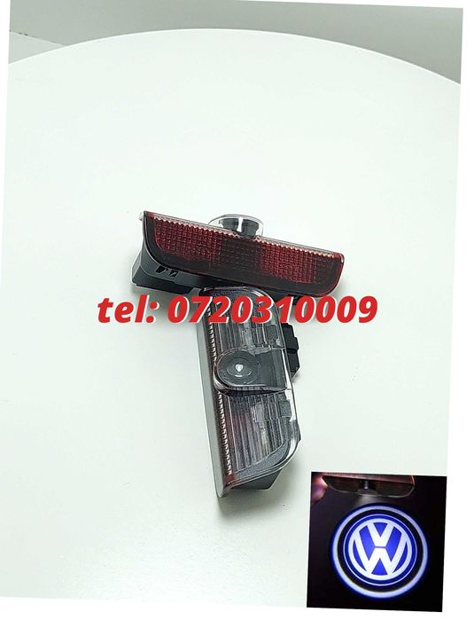 Set Proiectoare Portiere Led Logo Holograma Vw Sharan Tiguan Passat