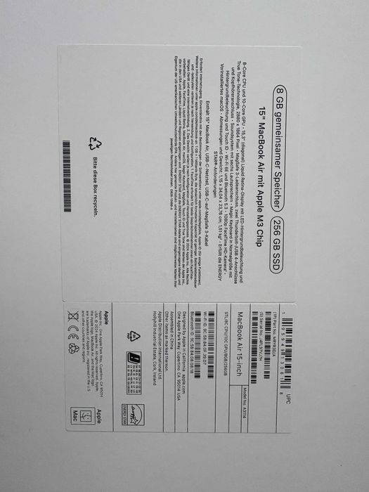 De vanzare Mac Book 15 inch M3 NOU