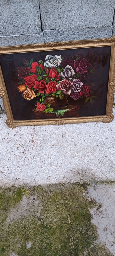 Tablou pictura vaza cu flori
