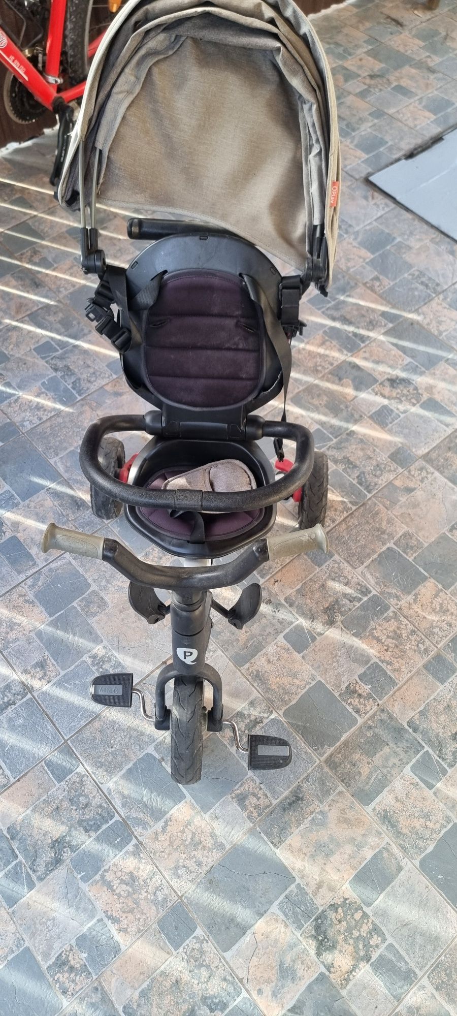 Qplay Tricicleta ultrapliabila cu roti Eva Qplay Nova gri