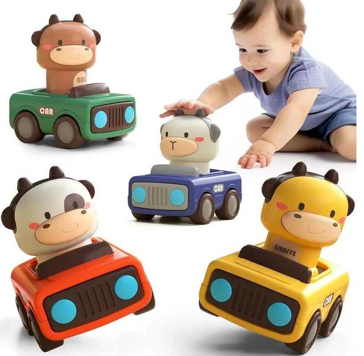 Jucarie Masina curse cu animale