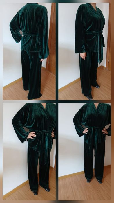 Брючный костюм из бархата. Бархатный костюм