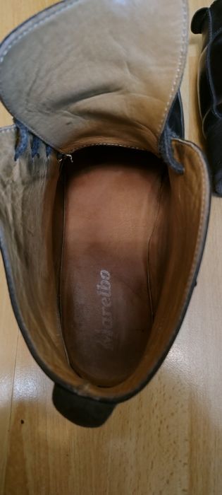 Ghete piele bleumarin pentru băieți, mărimea 39