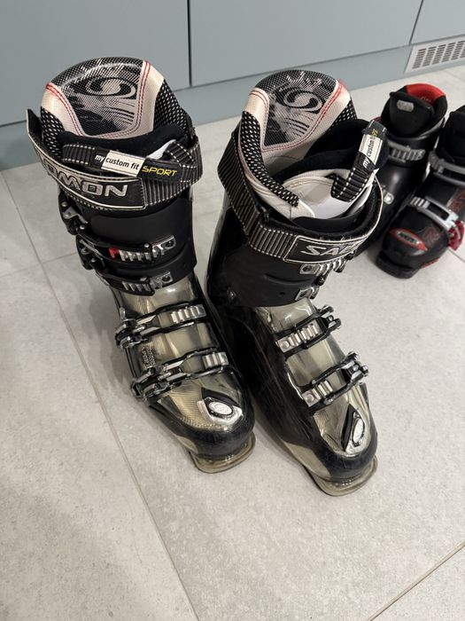 Capari Ski Salomon impact 100 cs , marimea 42,5 - 27,5, flex 100+