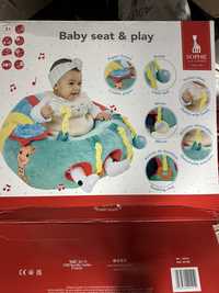 Бебешки пуф - възглавница за игра Софи Жирафчето