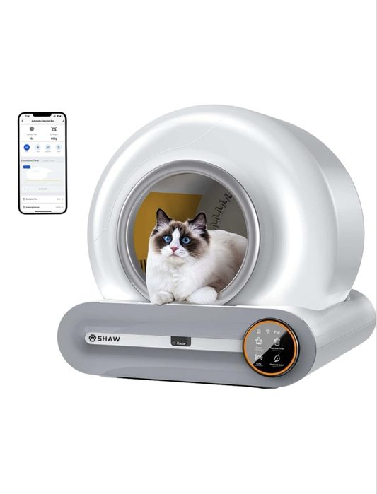 Litiera automata Shaw pentru pisici, auto-curatare, sterilizare…