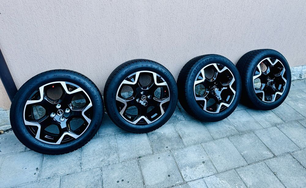 4 бр. Оригинални джанти за Опел Мока B 18 цола + зимни гуми Dunlop