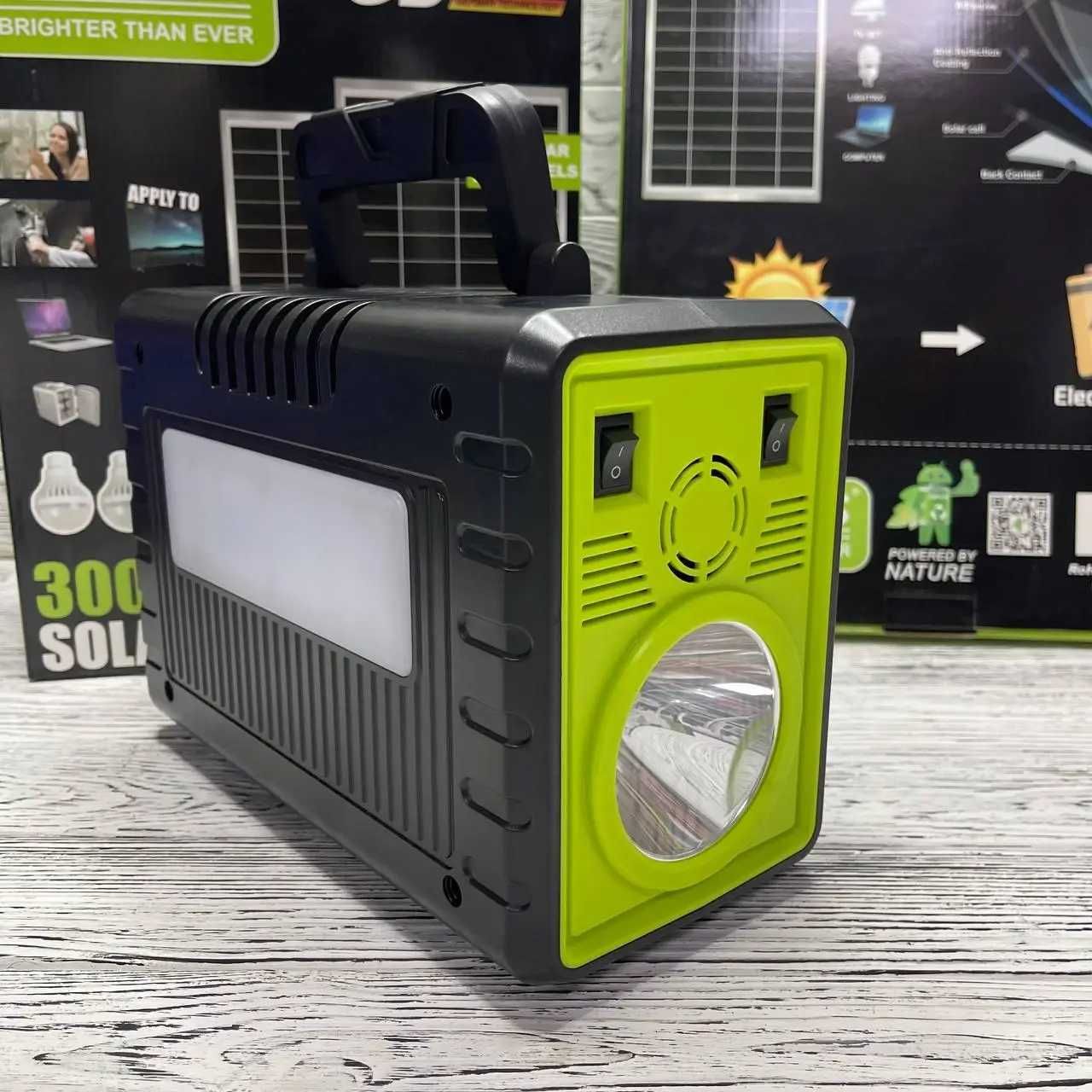 Kit panouri solare acumulator 84.000mAh priza 300w sin pur televizor