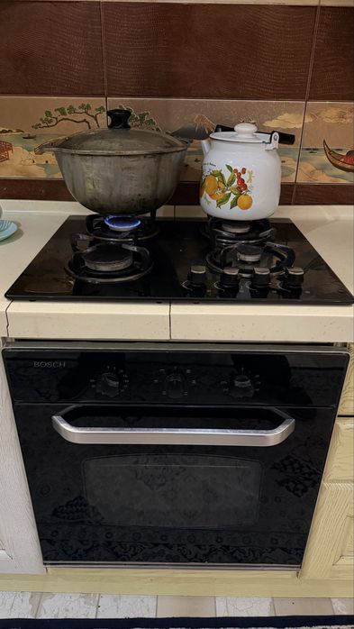 Газовая плита и духовая печь оба Bosch
