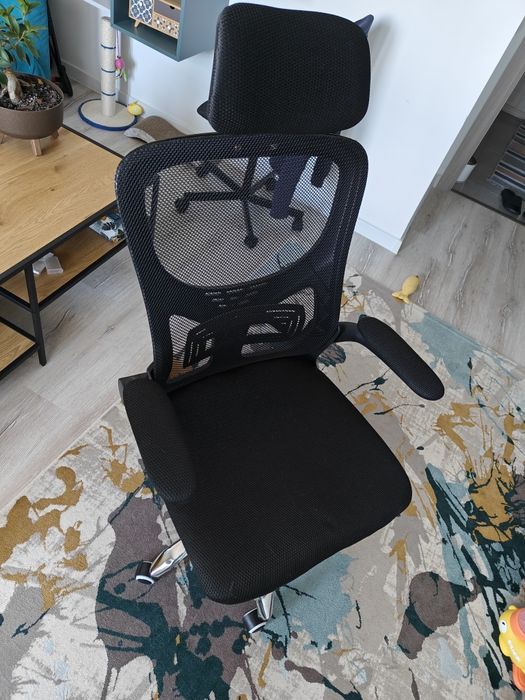 Scaun birou, suport lombar si tetiera