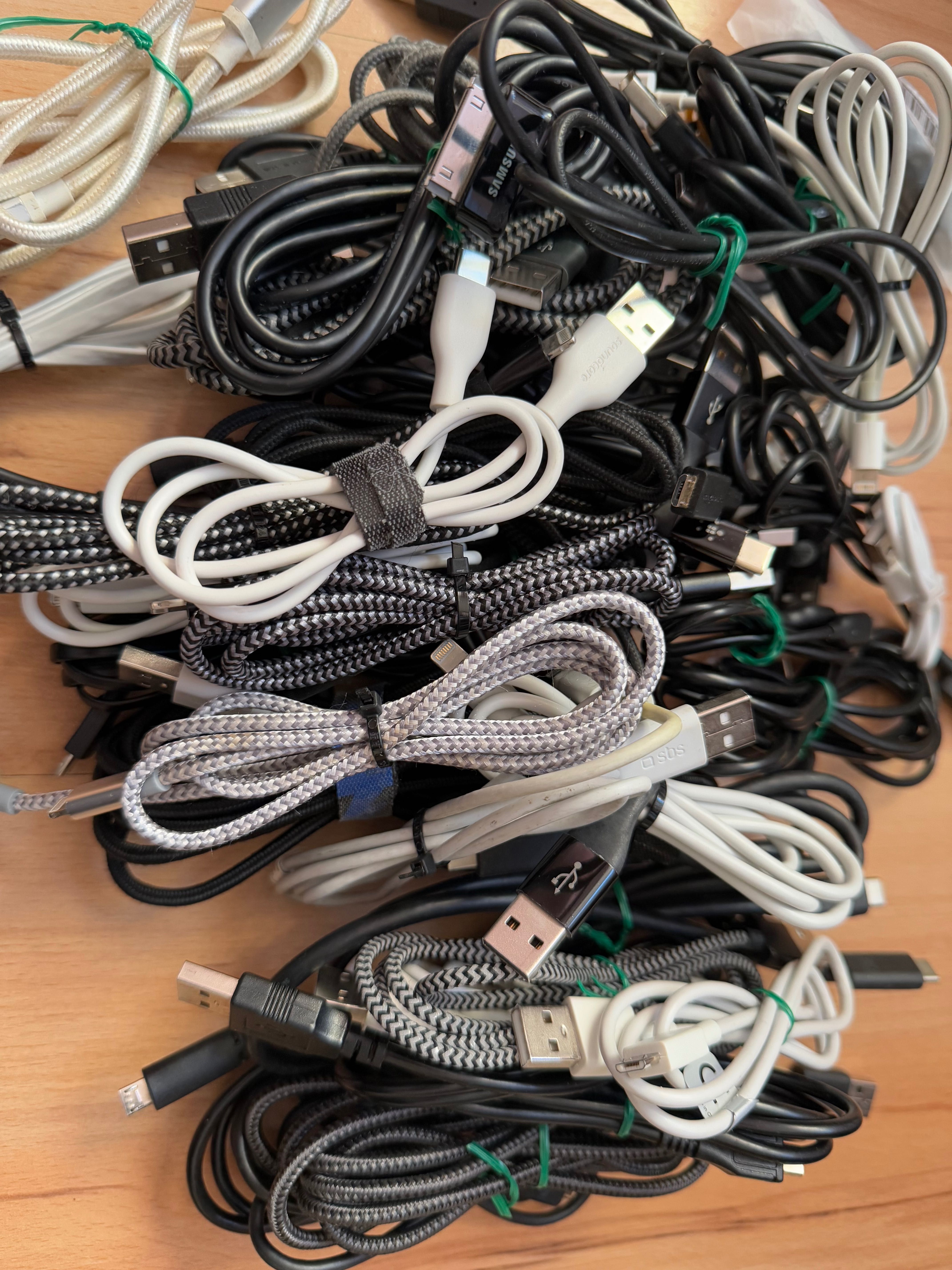 Разпродажба на USB A B C Micro Кабели