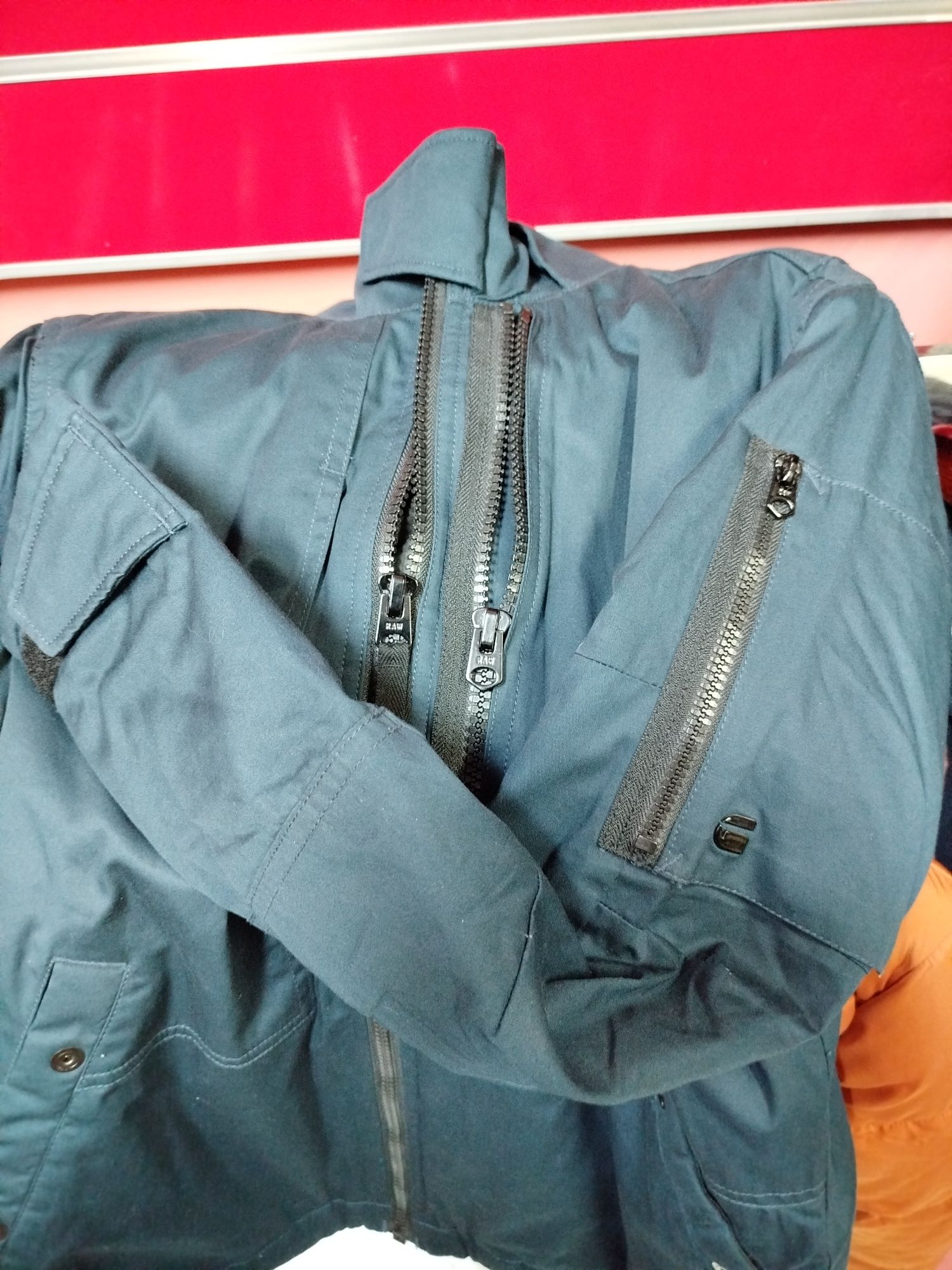 Оригинално мъжко яке G-star Raw Rackam M , L джи стар синьо