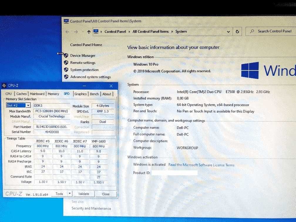 Sistem Dell Inspiron, Intel, 8GB RAM, Win 10, impecabil tehnic/estetic