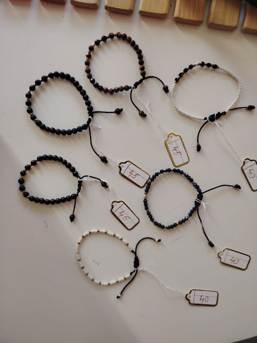 Brățări copii cu biluțe aur de 14k