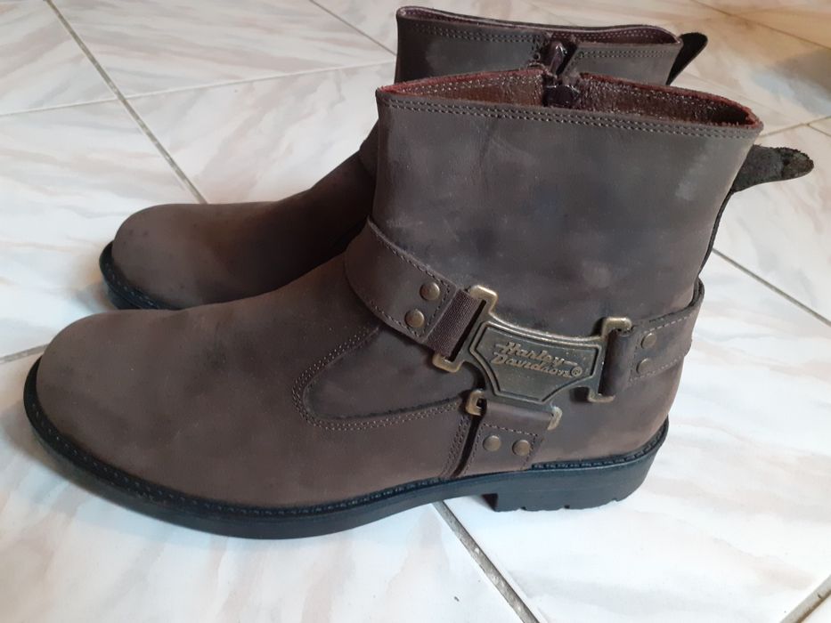 Ghete moto Harley Davidson originale, piele naturală, mărimea 41