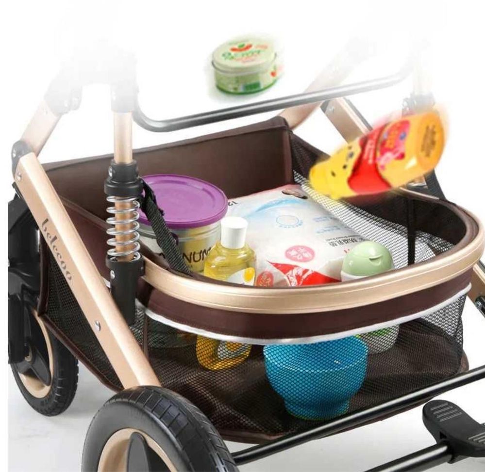 Carucior 2 in 1 Carut copii pliabil cu suspensii landou 0-36 luni