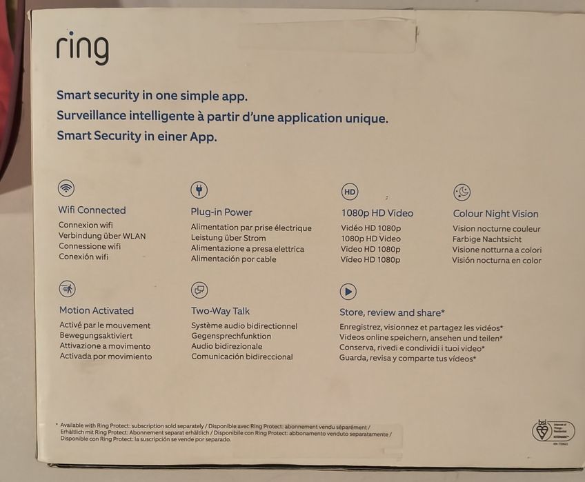 Camera RING pentru exterior/interior