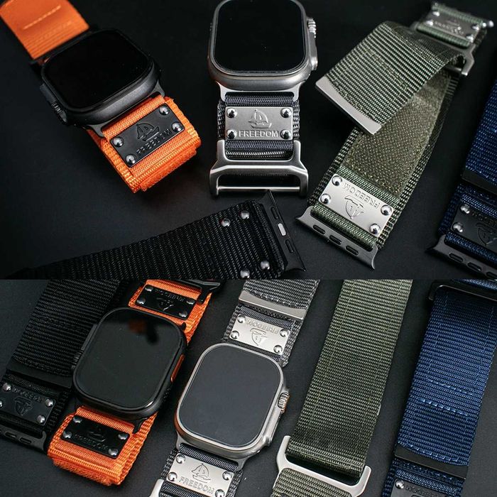 Широка текстилна каишка FREEDOM band за Apple Watch ULTRA/SE/11/10/9/8