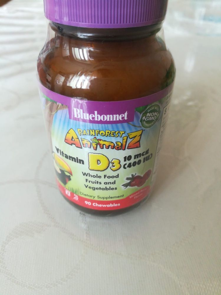 Продам Bluebonnet Nutrition Vitamin D3 400ME клубника 90 таблеток