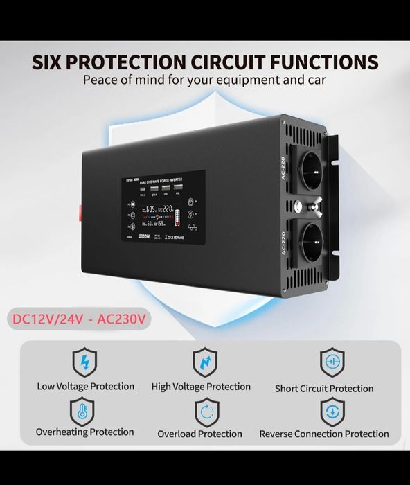 Inverter sinus pur 2000w 12v