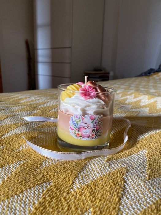 Lumanare ceara organica soia colorata