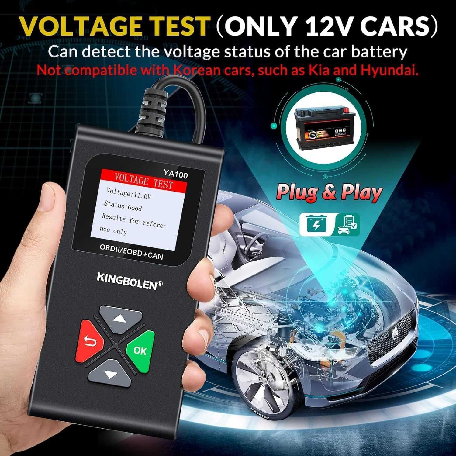 OBD2 скенер Kingbolen YA100