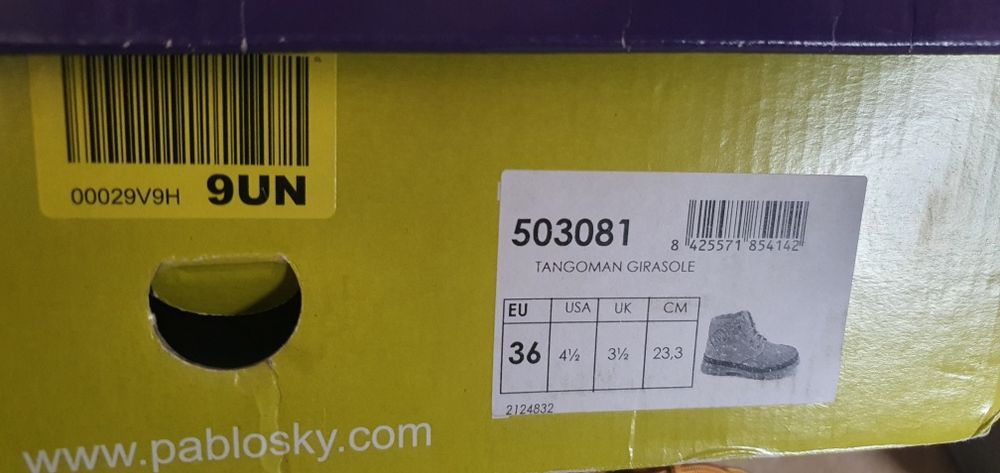 Боти от ест.кожа Pablosky 36 рр