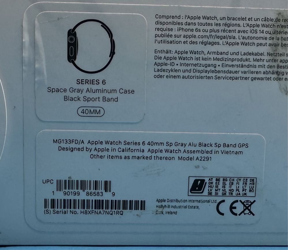 НОВ!!! Apple Watch 6, GPS, Корпус Space Gray Aluminium 40mm