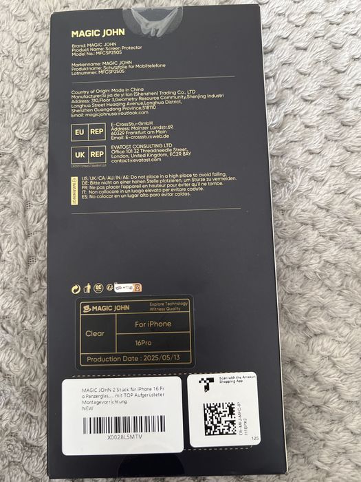 Magic john screen protector iphone 16 pro