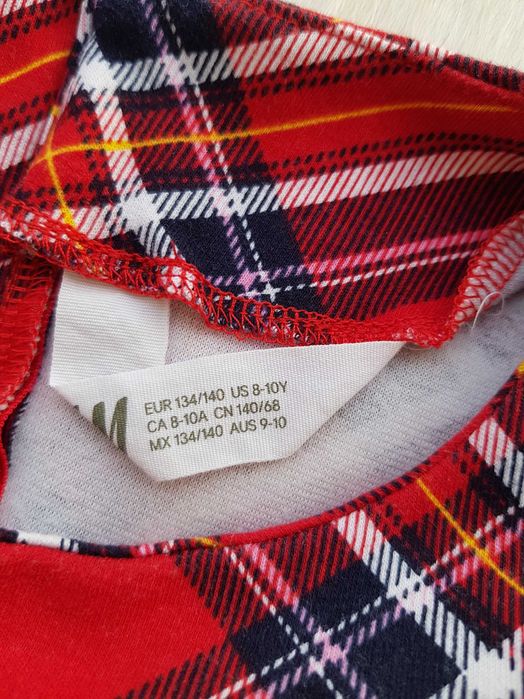 Детска карирана рокля H&M 8-10 години