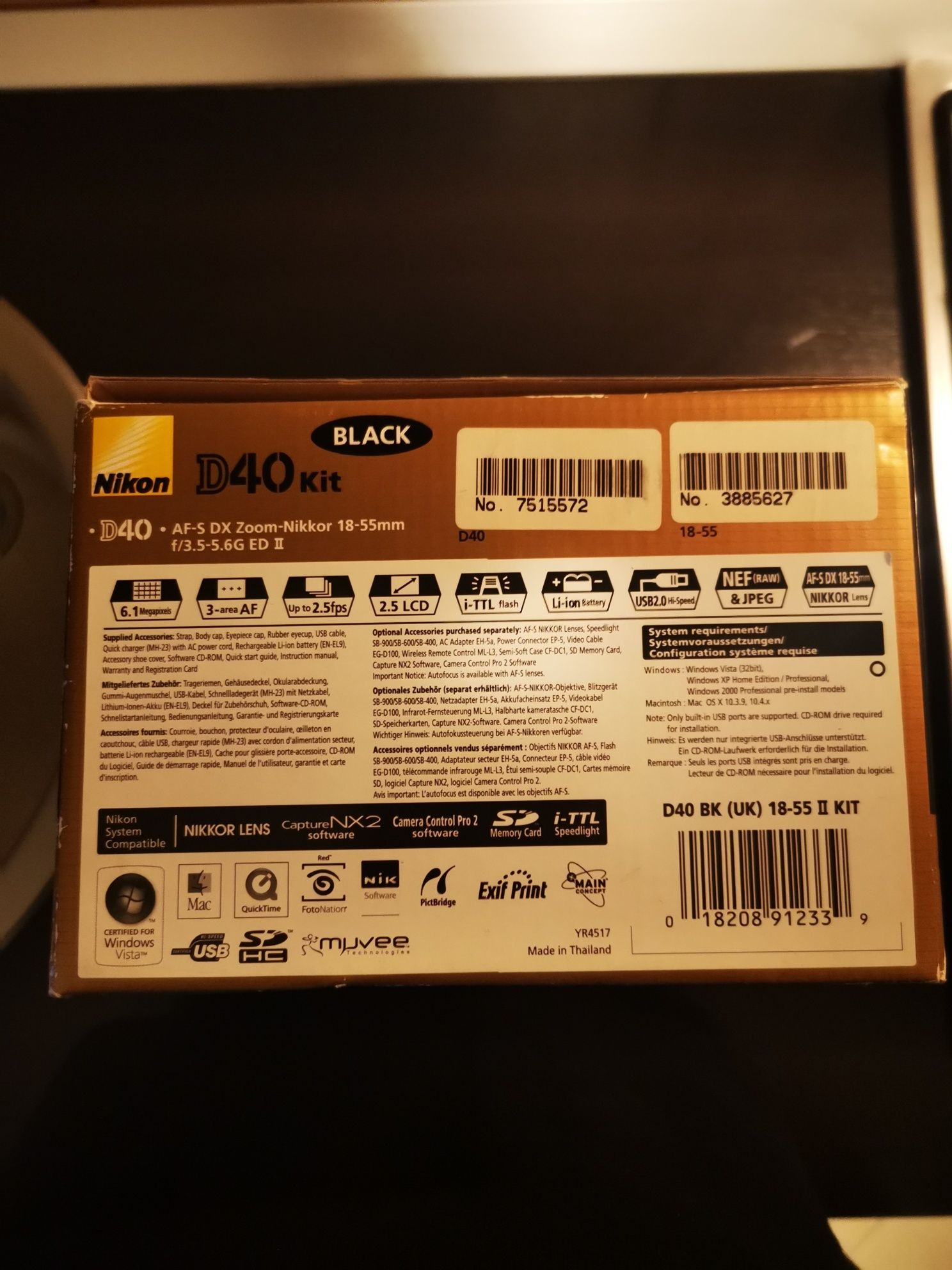 Nikon D40 Photographer edition,ca nou.