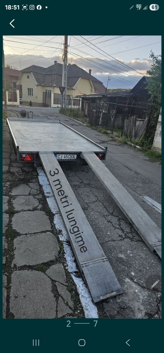 Vând remorca Anssems 2700kg