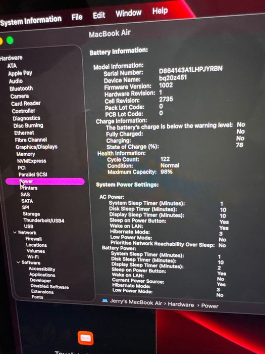 Macbook Air 2022 M1