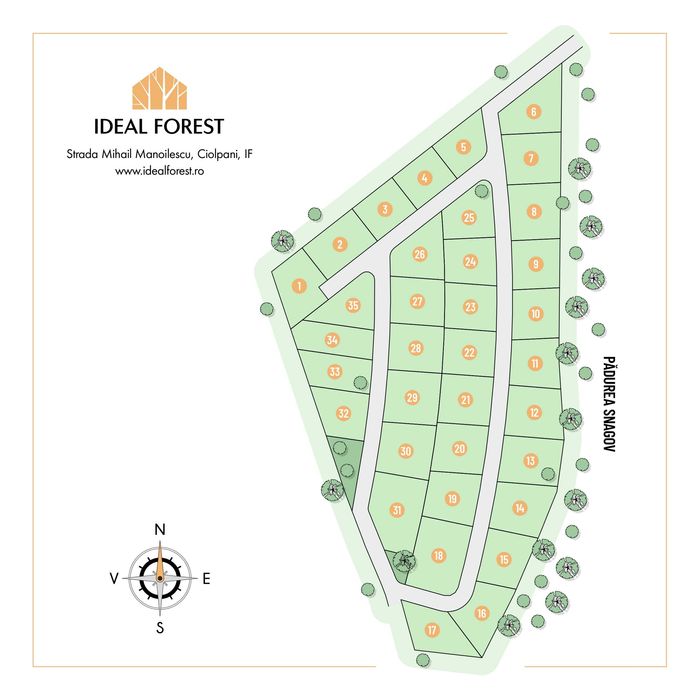 Vand lot de teren cu deschidere la padurea Snagov