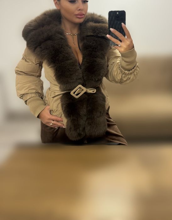 Geaca cu blana naturala