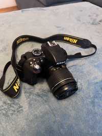 Nikon D3300 + obiectiv + geanta transport